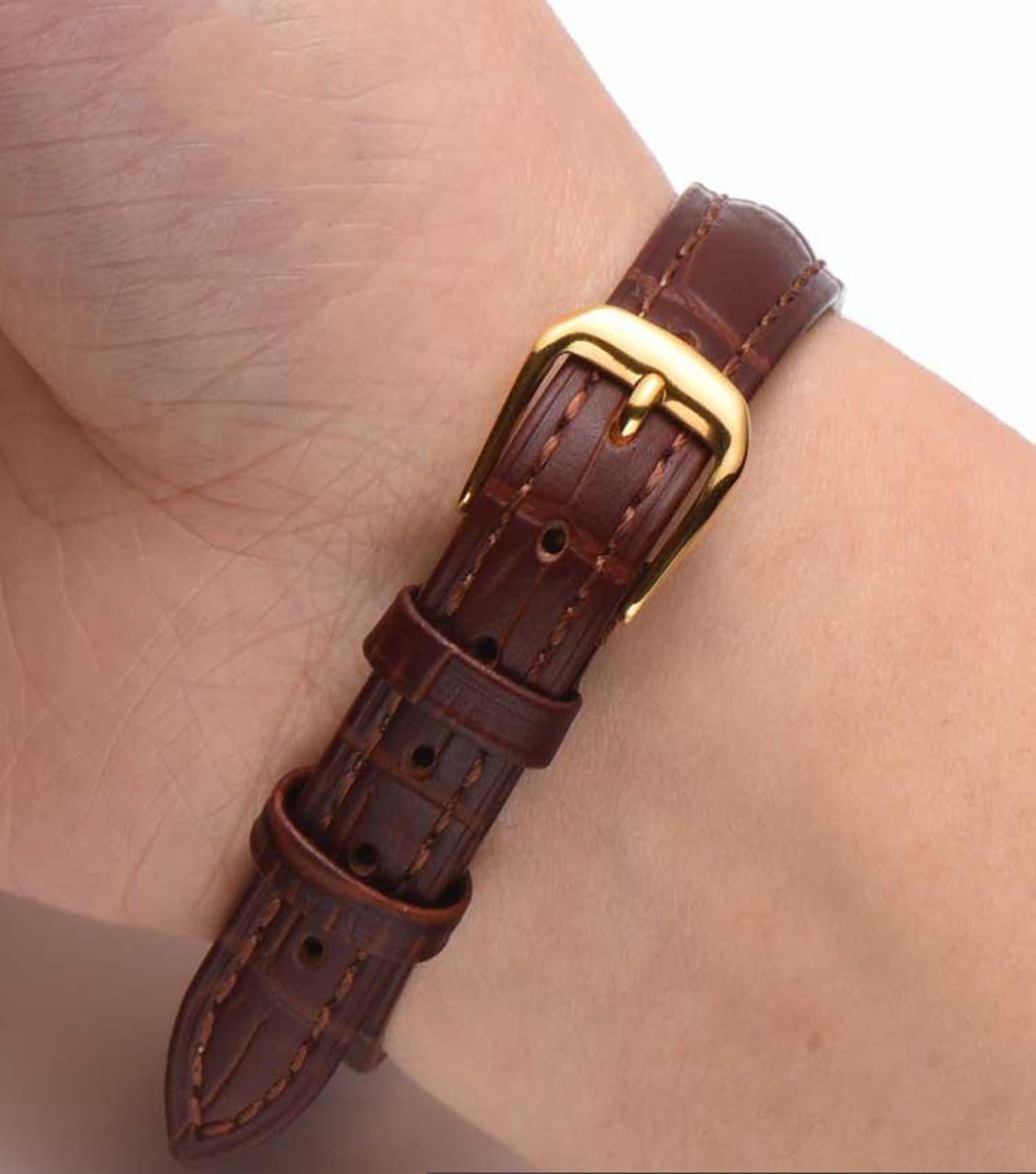 Correa de reloj Correa de reloj de cuero pequeña universal Correa de tamaño pequeño para damas 10-14mm