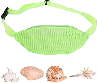 praia malha para crianças | Bolsa coletora conchas infantil ajustável - Sacos conchas para apanhar conchas, sacos praia para crianças para viagens, caminhadas, concertos, Homraa
