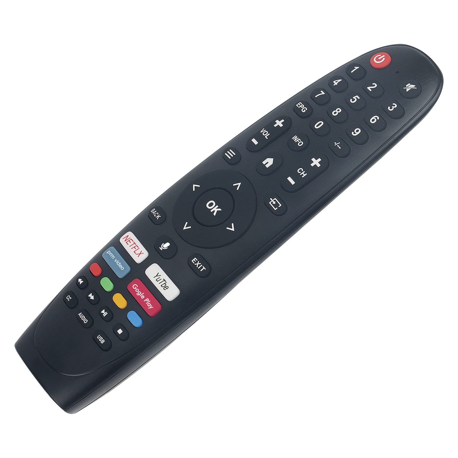 ALLIMITY Telecomando Universale Di Ricambio Per TV SMART-TECH, ARIELLI, E Modelli: 24HN90N1, CH-50P28EL, LE-3219NTS, SMT32N40HC3L1B1, LED-32D9HD, LED-55Z1UHD-SMART E Altri