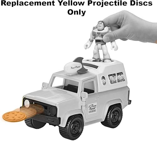 Miniatura 3 de Piezas de repuesto para Imaginext Pizza Planet – Toy Story Buzz Lightyear y Pizza Planet Truck Playset GFR98 ~ Discos de proyectil de repuesto ~