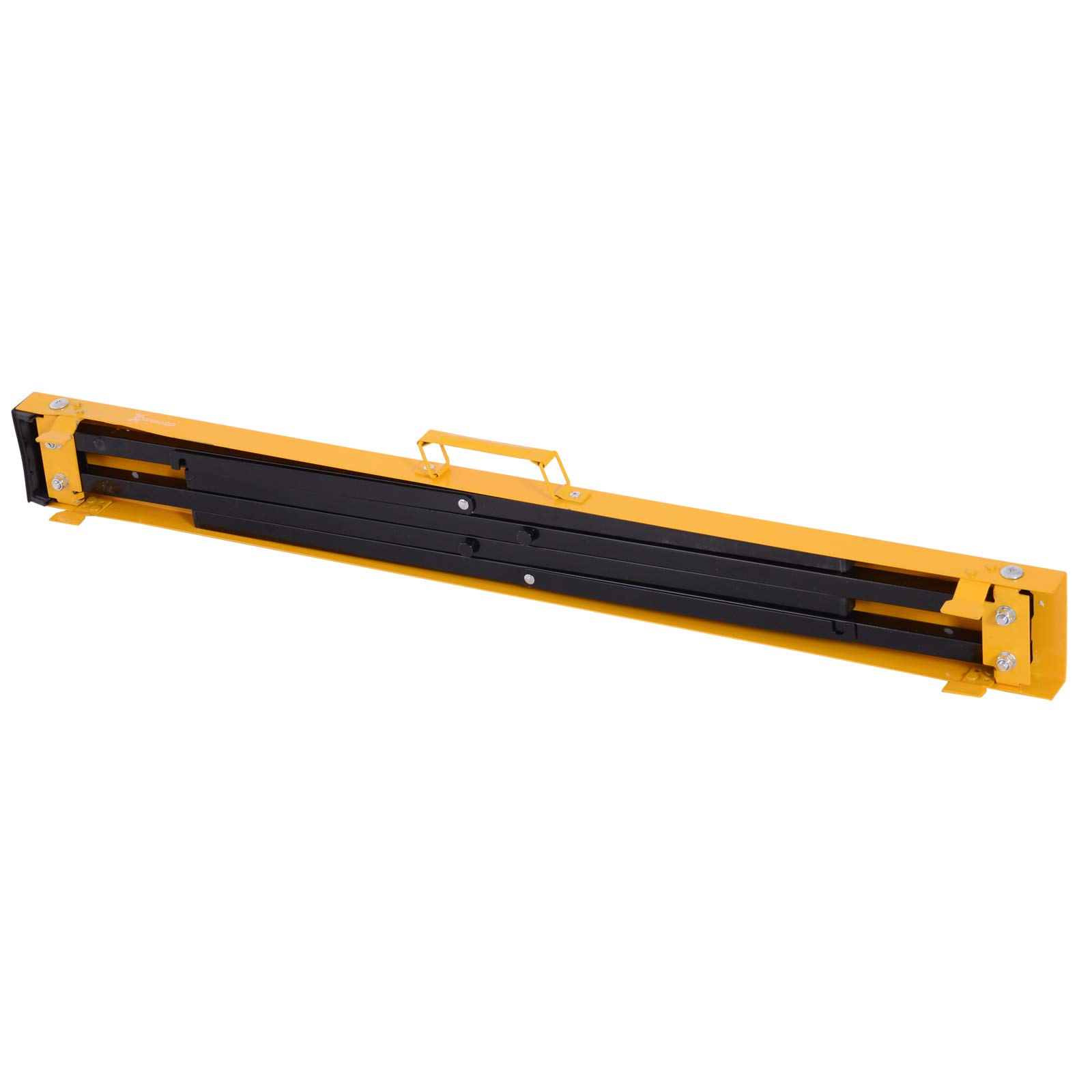 DURHAND Caballete de Sierra con Patas Plegables Metálicos 2 Piezas para Mesa y Trabajo con Asa Almohadilla Antideslizante Carga Máx. 125kg Acero
