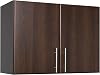 Prepac Elite 2-Door Stackable Wall Mount Storage Cabinet Engineered Wood Espresso 32