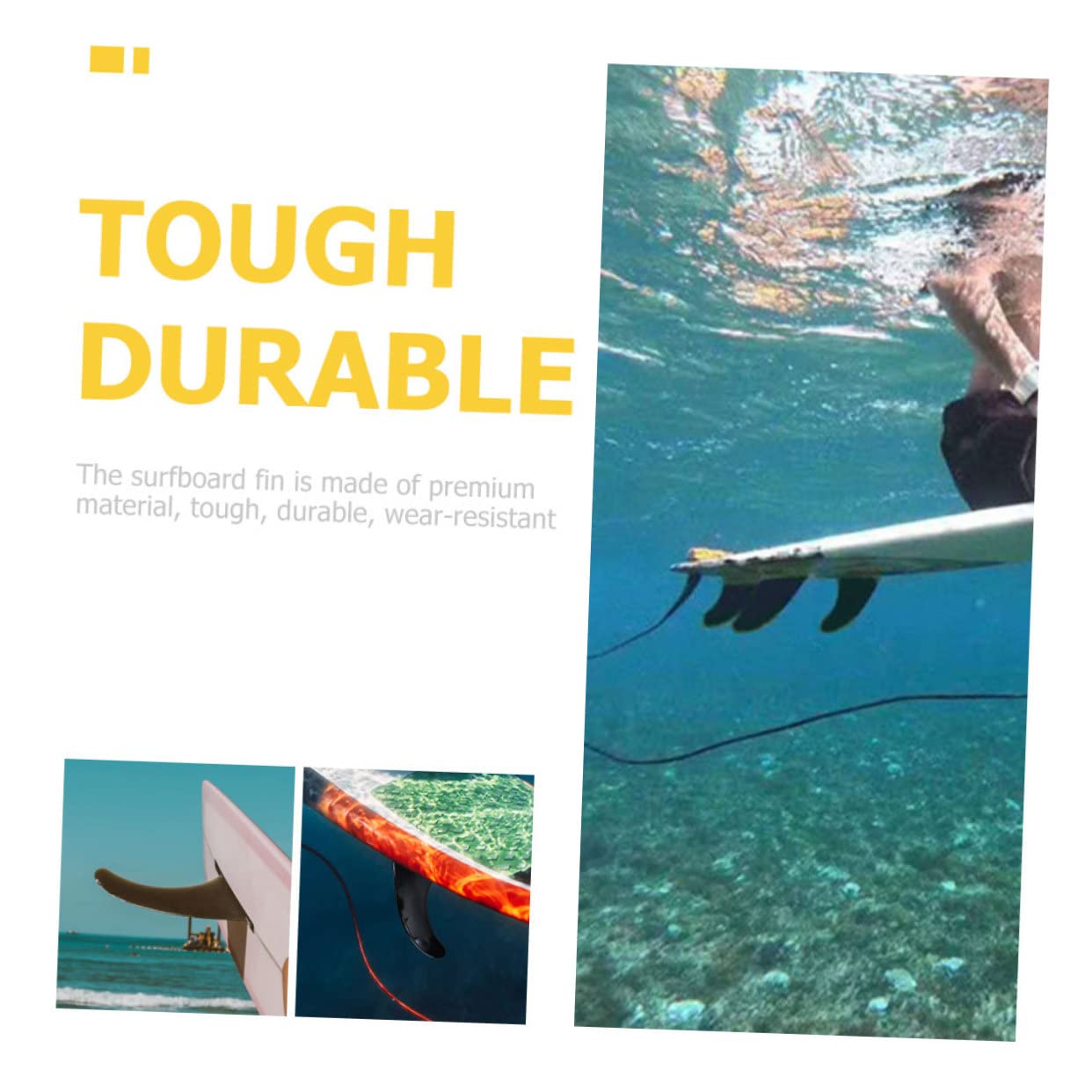 Ideal Für Aufblasbare Boards – 2er-Pack Ersatz-Board-finnen – Einzigartiges Gebogenes Design – Balance Stabilität Und Richtung – Gummi
