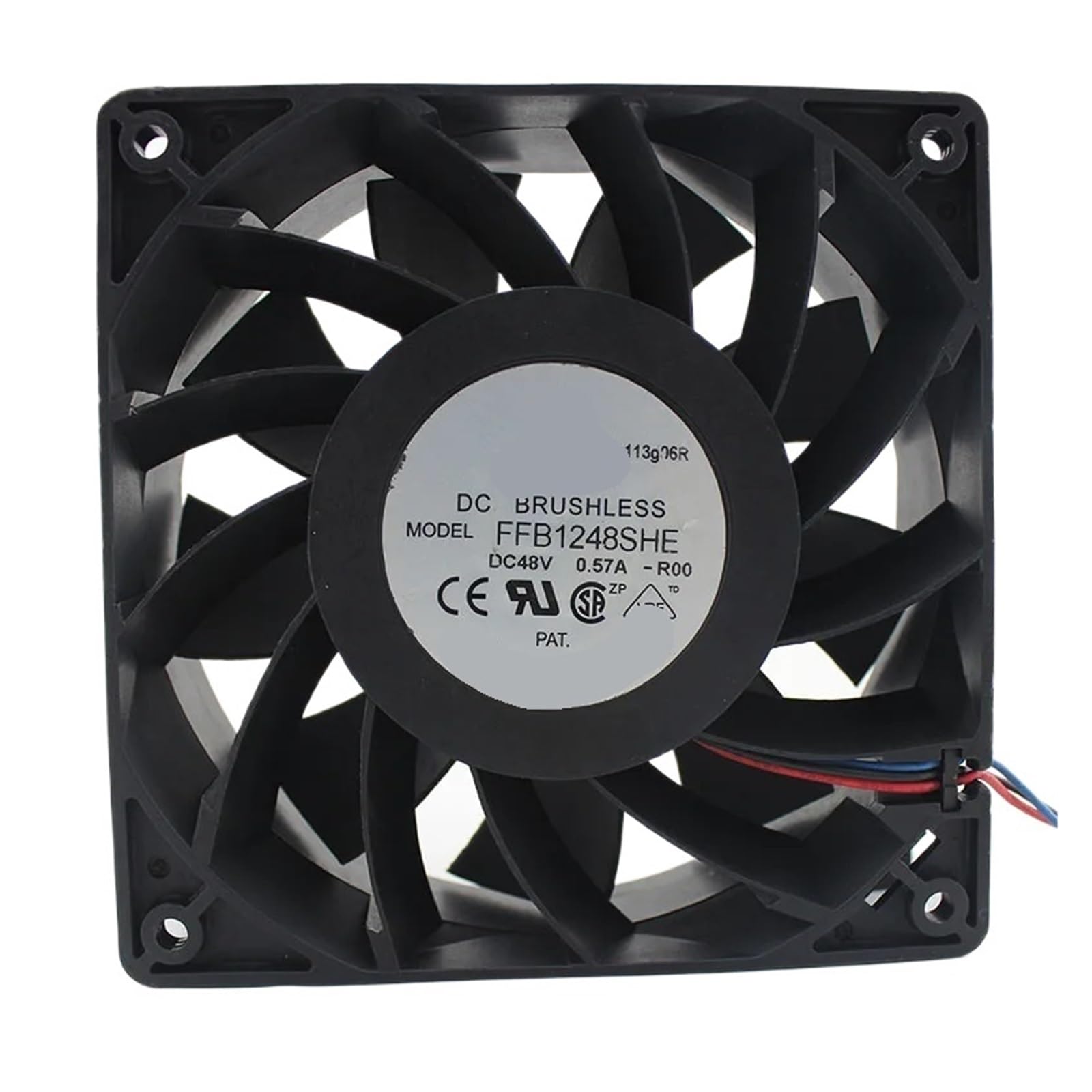 FFB1248SHE R00 DC 48V 0.57A 120x120x38mm 3-Wire Server Cooling Fan