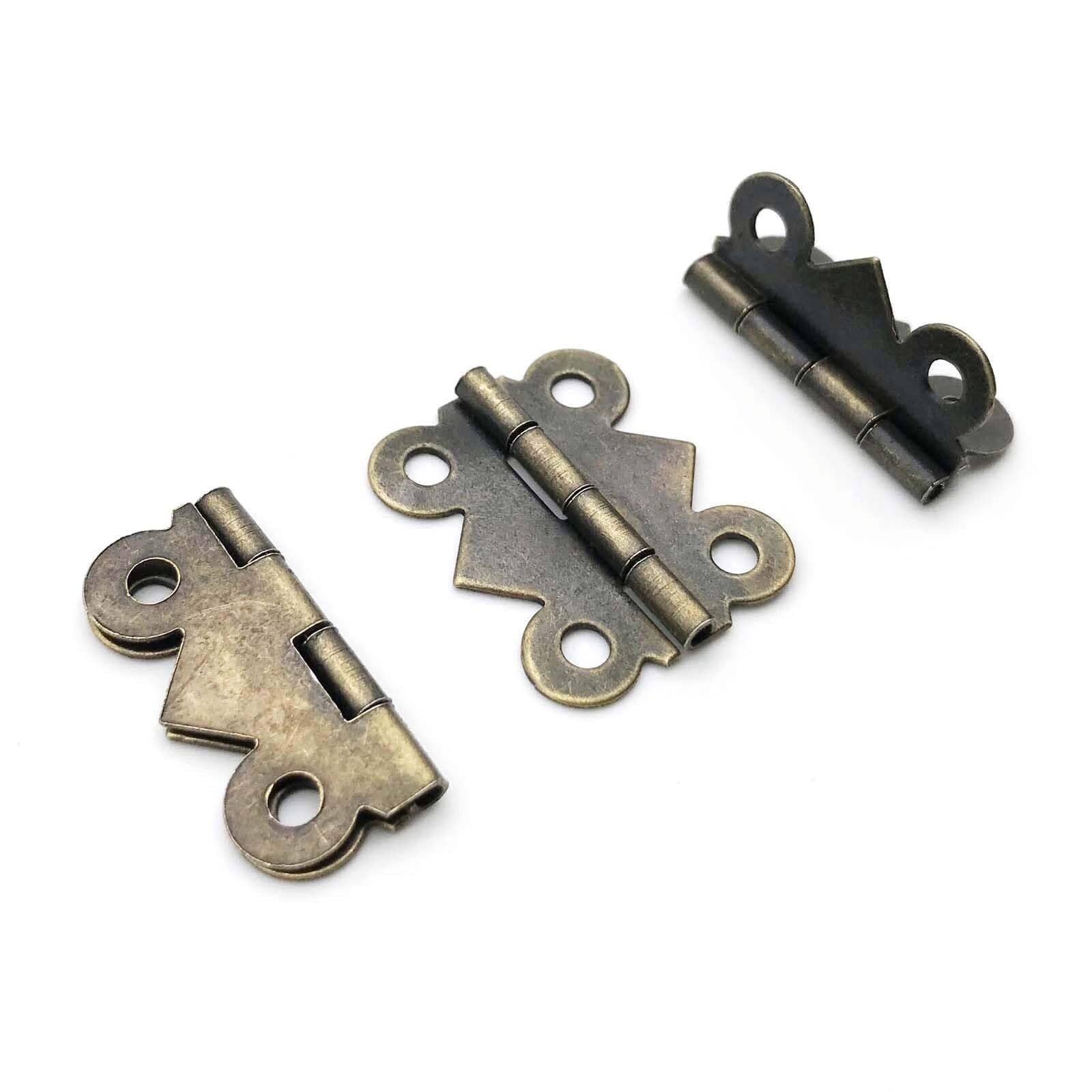 Charnière de porte en fer dorée pour créer une boîte à musique ou un coffret cadeau unique