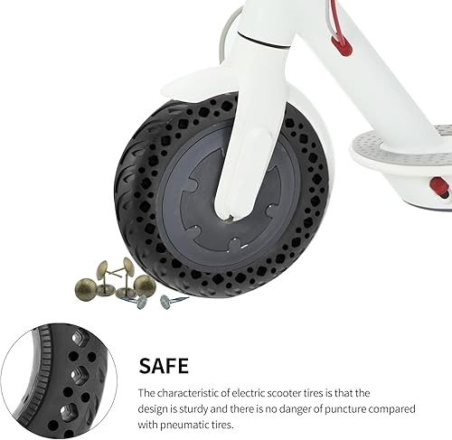 Miniatura 5 de Neumático de nido eléctrico mejorado de 10 pulgadas, neumático de goma para scooter eléctrico sólido no neumático con neumáticos de repuesto