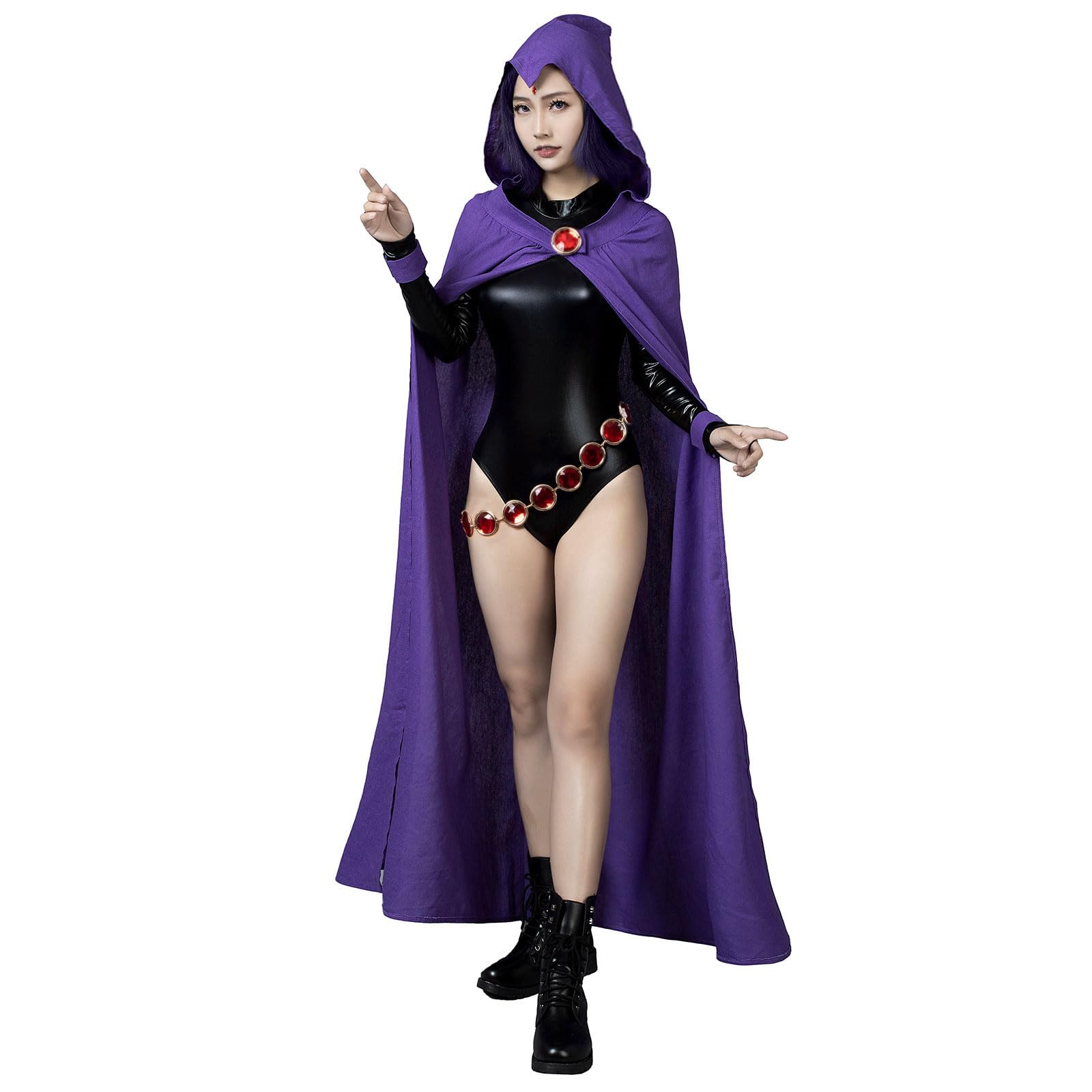 CosFantasyRachel Cosplay Jumpsuit Costume with Belt Cloak Mp004071