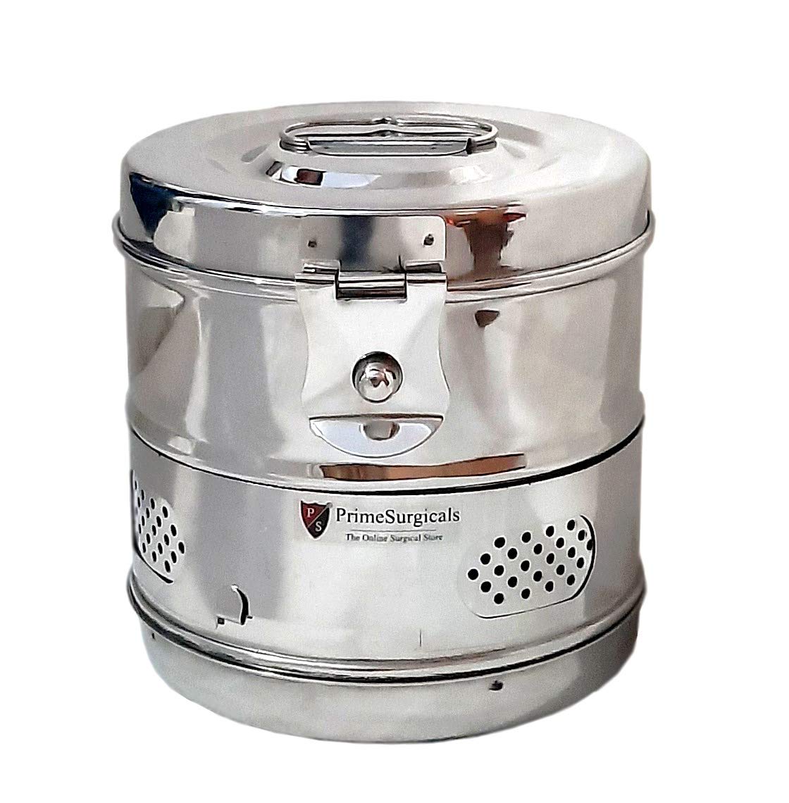 PrimeSurgicals Stainless Steel Dressing Drum Size - 7" x 7" inch (B08MQPJ2CX) Amazon Price History, Amazon Price Tracker