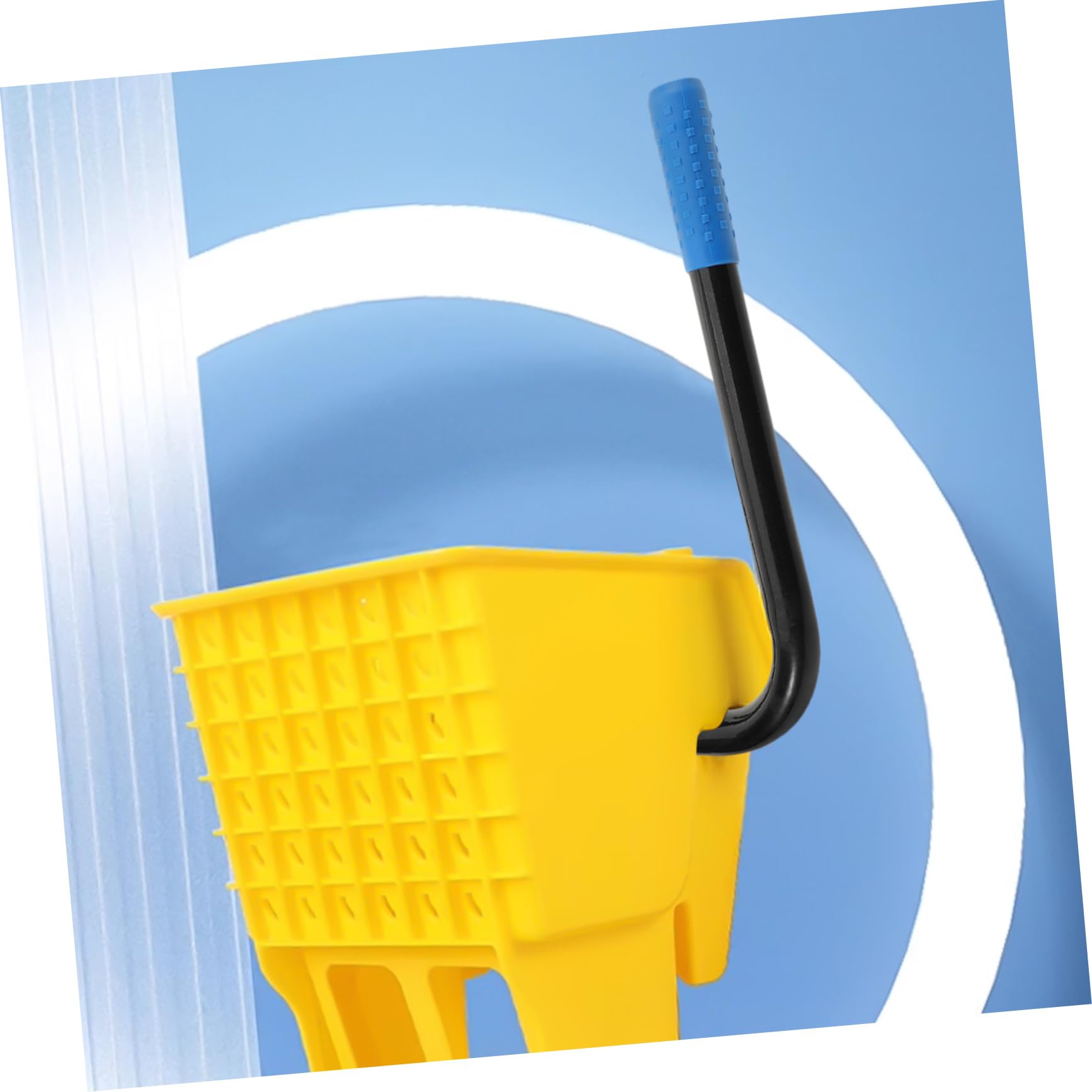 COLLBATH Commercial Mop Bucket Accessory Lever Metal Drain Basket Pole Cleaning Supply