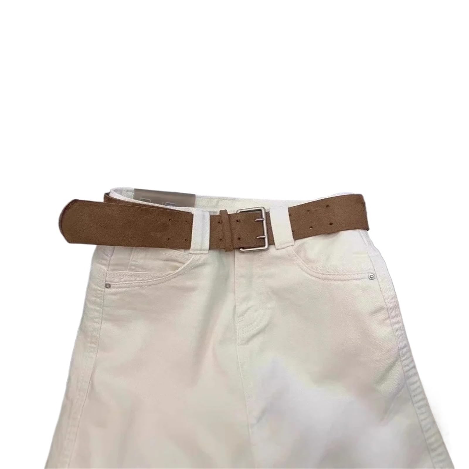1 pz lettera ricamata vita dimagrante minigonna in denim gonne corte estive da donna in cotone con tasche