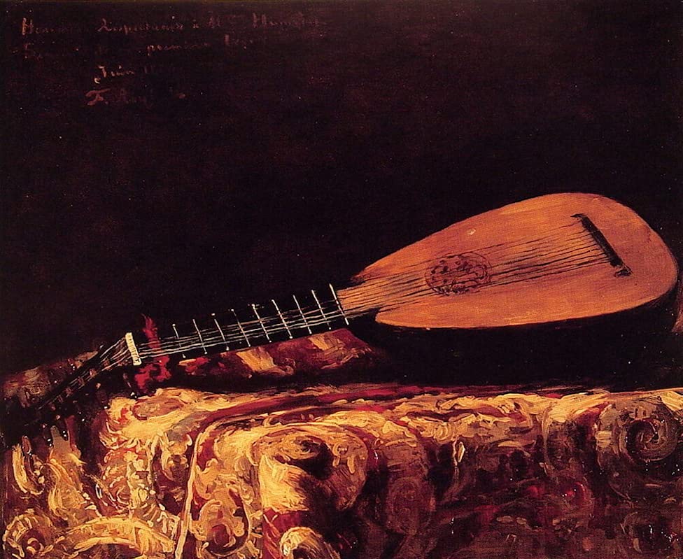 Renueva tus paredes vacías con el cuadro abstracto de Ferdinand Roybet de 60x90cm