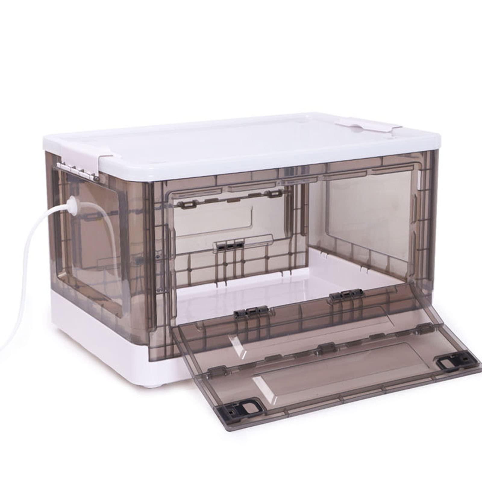 Haustier-Sauerstoffkäfig Zerstäubungsbox Sauerstoff-Raum Abnehmbarer Kätzchen-Welpen-Inkubator-Brutkasten Vernebelungsbox Für Kleintiere(Size:S)