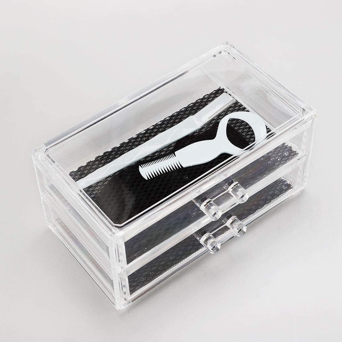 XYWHPGV Acrylique Forme Carrée Organisateur De Maquillage Cosmétique De Stockage Mascara Brosse Rouge À Lèvres Sourcils Porte-Crayon Clair Maquillage Vitrines(6abe4 0f913 bfa5a ece73 4fdd5 39fc9