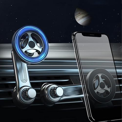 Miniatura 6 de AICEL Soporte de teléfono para automóvil, soporte magnético fuerte para teléfono celular, rotación de 360°, agarre de teléfono manos libres