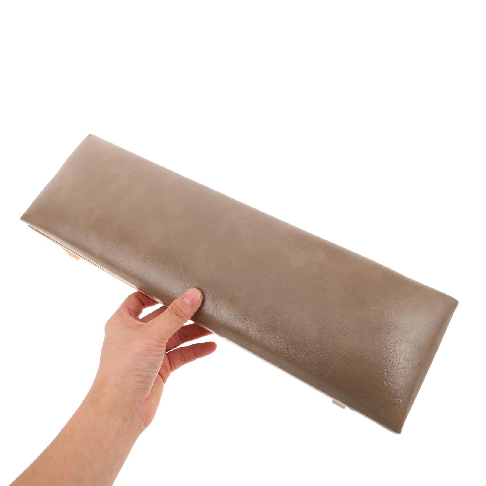 Cuscino Poggiabraccio per Unghie Pu Beige, Supporto Mani | Set Cuscino Inclinato, per Saloni di Bellezza e Spazi Nail Art, Design Vintage Raffinato