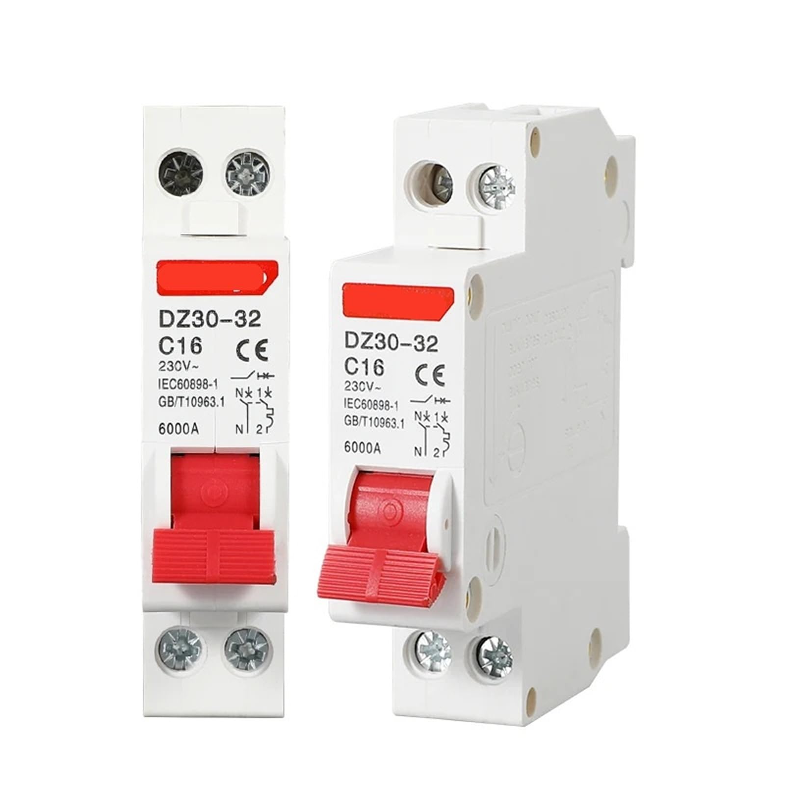 Disjoncteur miniature DZ 1P+N protégeant le circuit 20A - 5