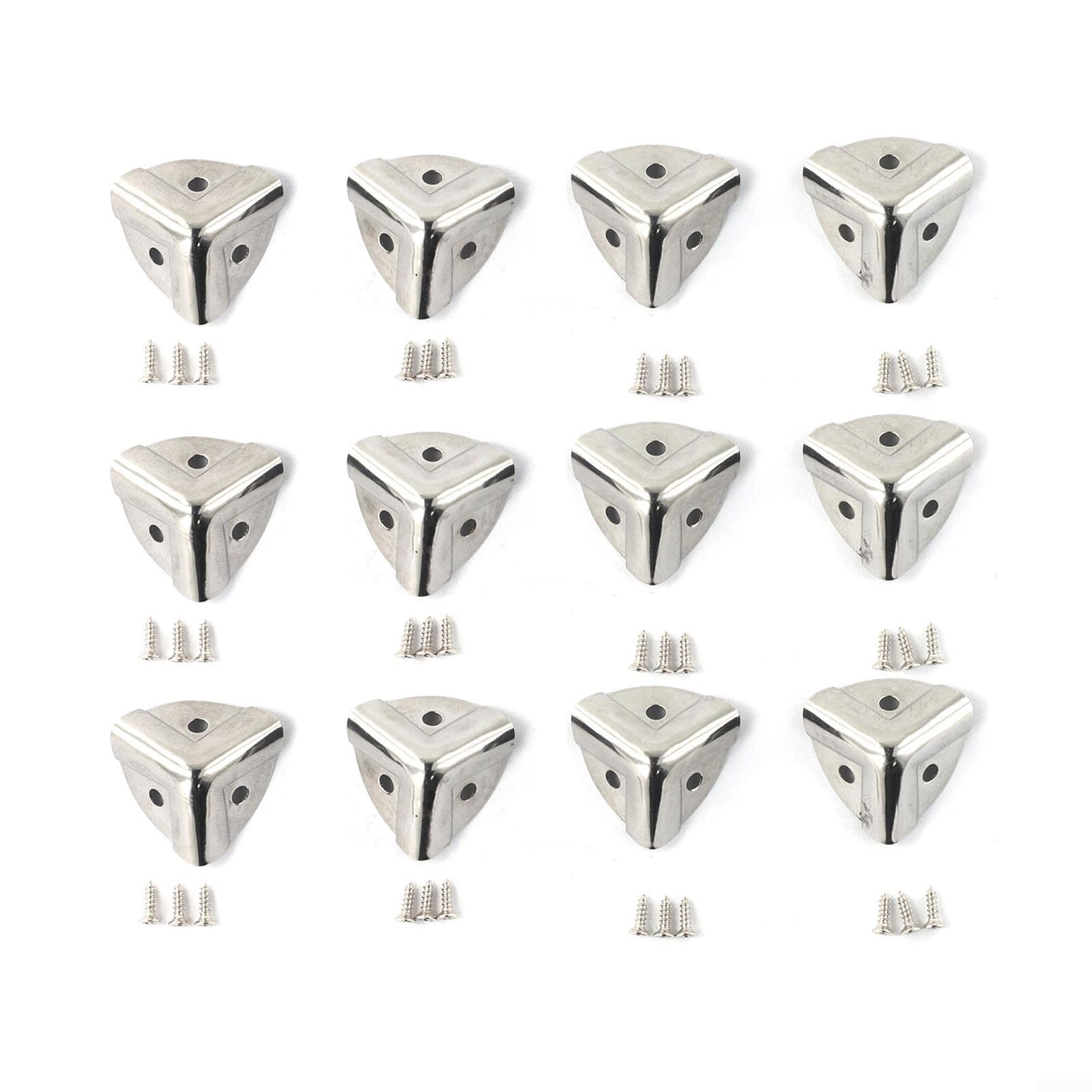 Set di 4812 protezioni angolari in ferro, perfette per valigie e progetti di decorazione della casa (12 pezzi)