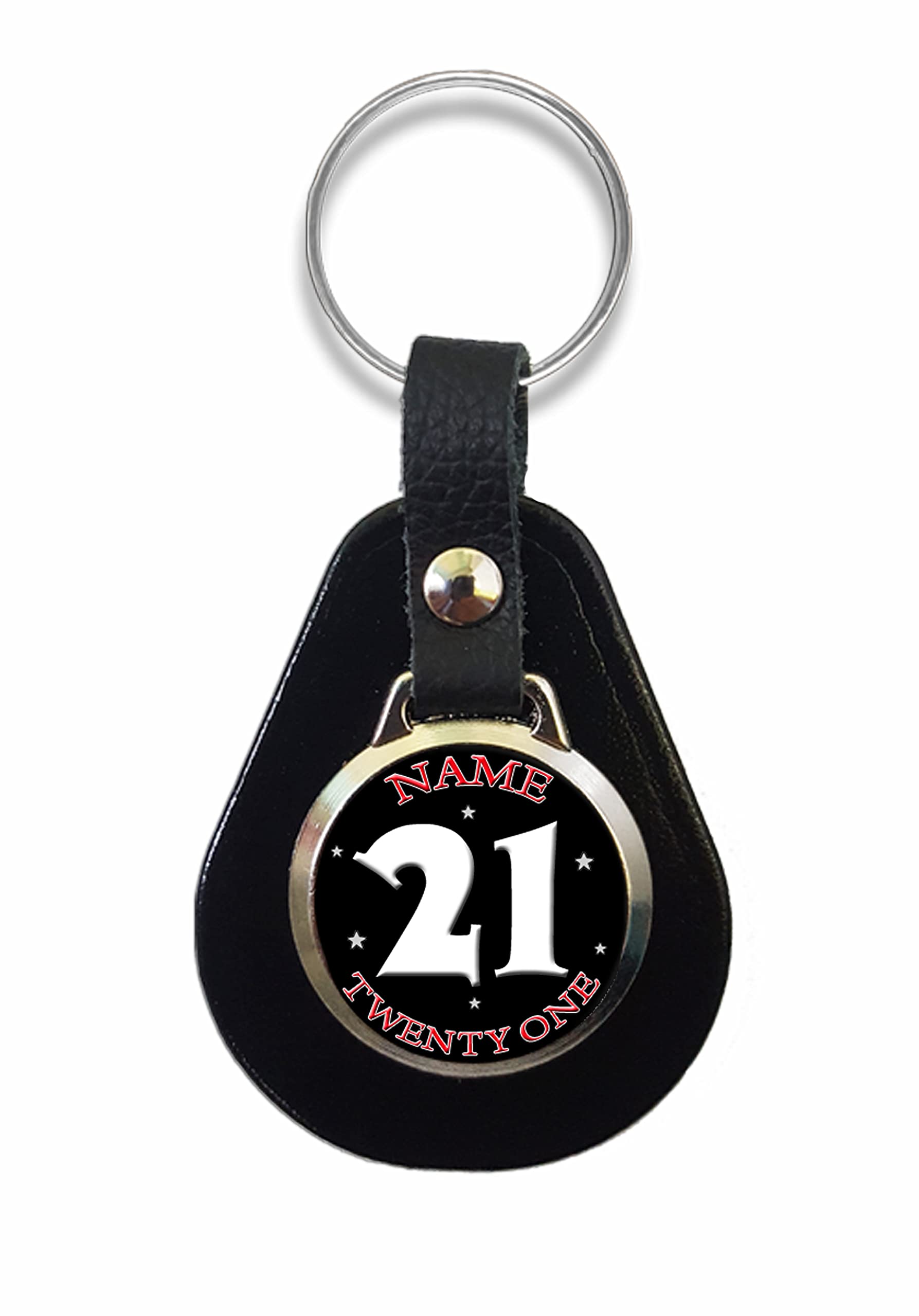 Personalised 21st Birthday Keyring Key Fob Son Daughter Gift R105