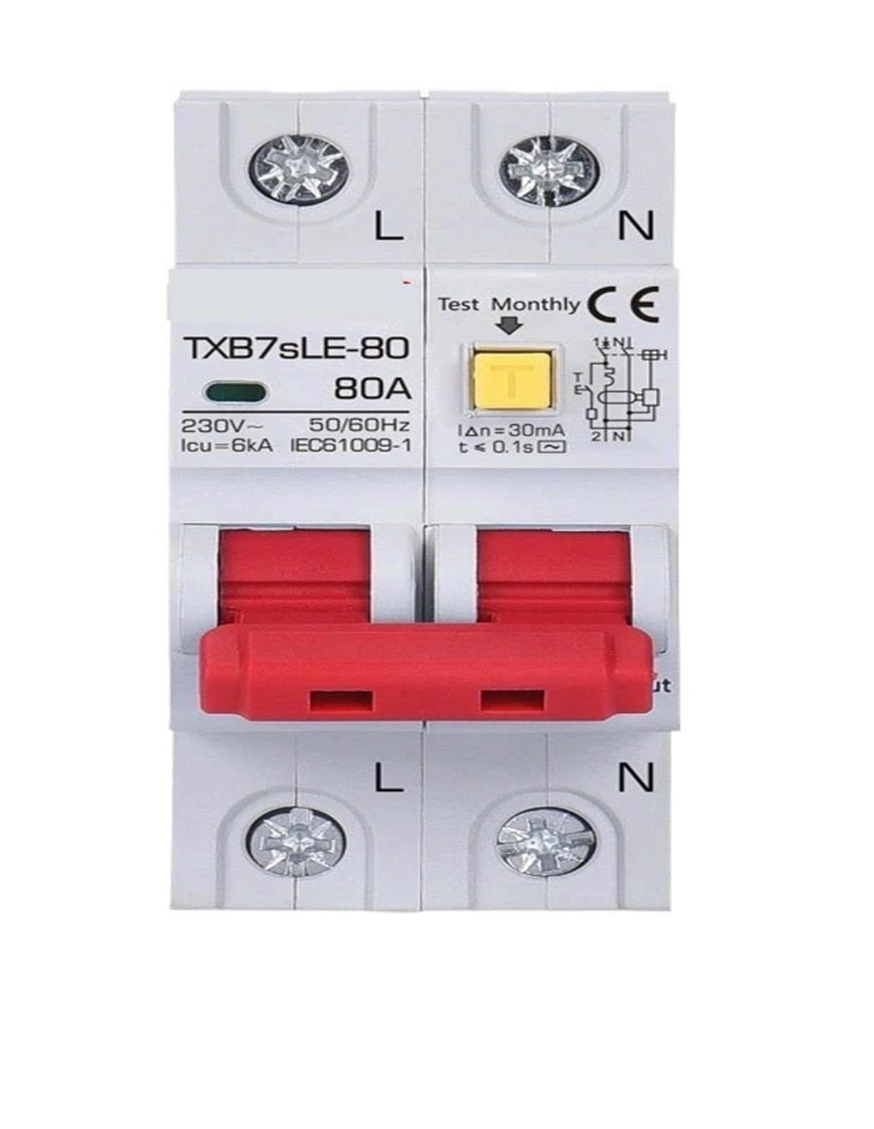 Disjoncteur différentiel alternatif 30mA à déclenchement rapide 110V 50A