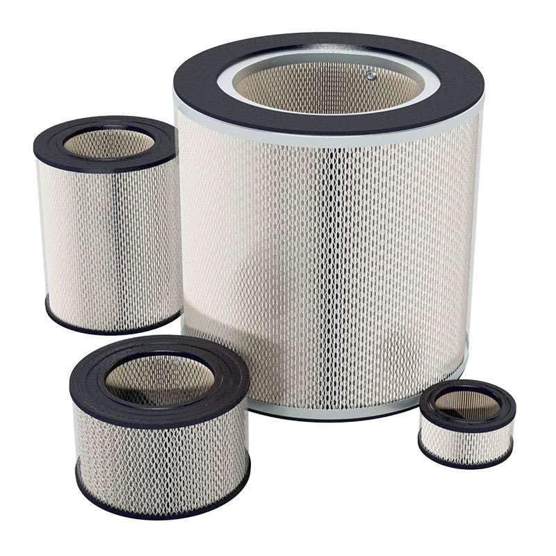 Solberg 10™ Filtro de papel de repuesto para compresor, 1-3/8 pulgadas de altura, 4 pulgadas de diámetro exterior, 35 SCFM, fabricado en los Estados Unidos (paquete de 20)