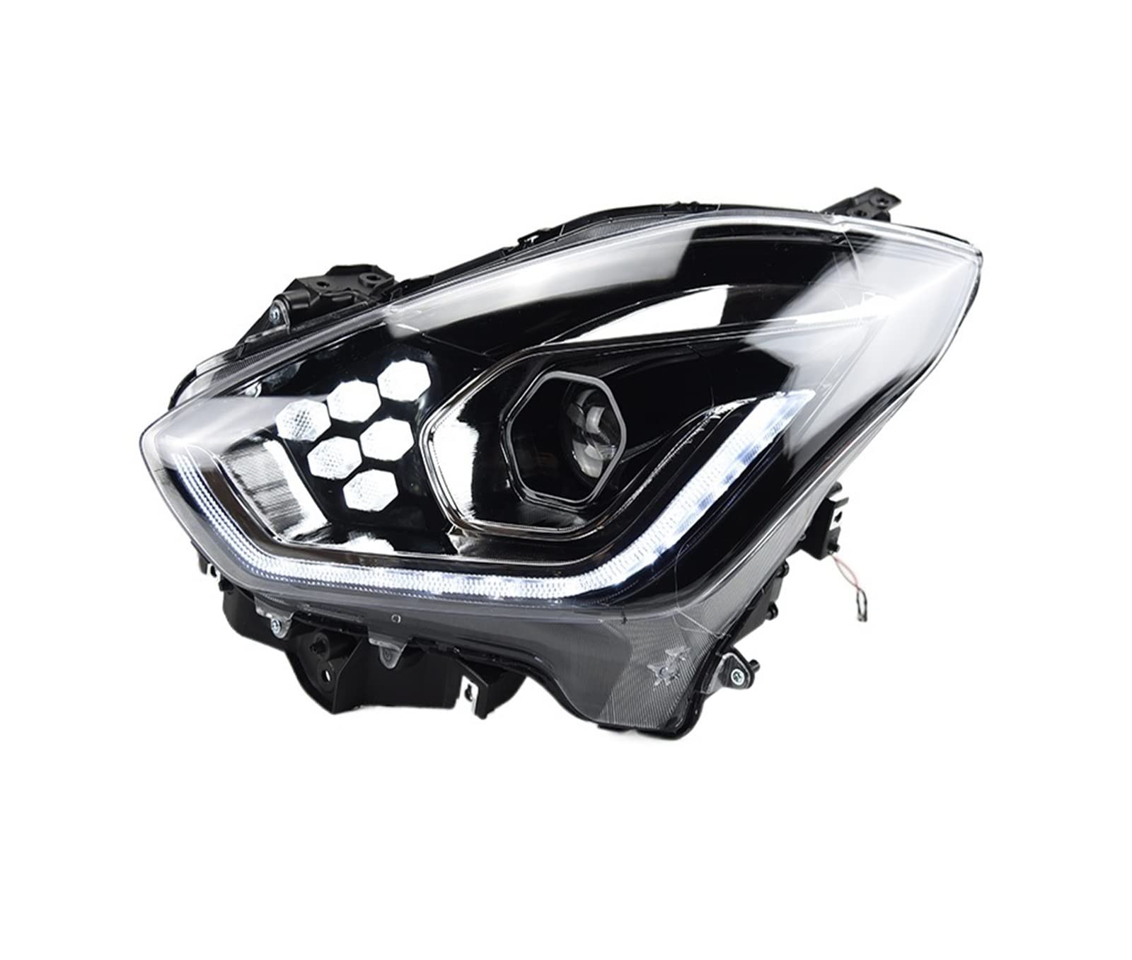 AOOSIR Headlamp For Maruti For Suzuki For Swift For Dzire 2018-2021 Car Front Headlight Head Lamp Styling Dynamic Turn Signal Lens Automotive Car Headlight Covers (Color : Right Hand Drive)