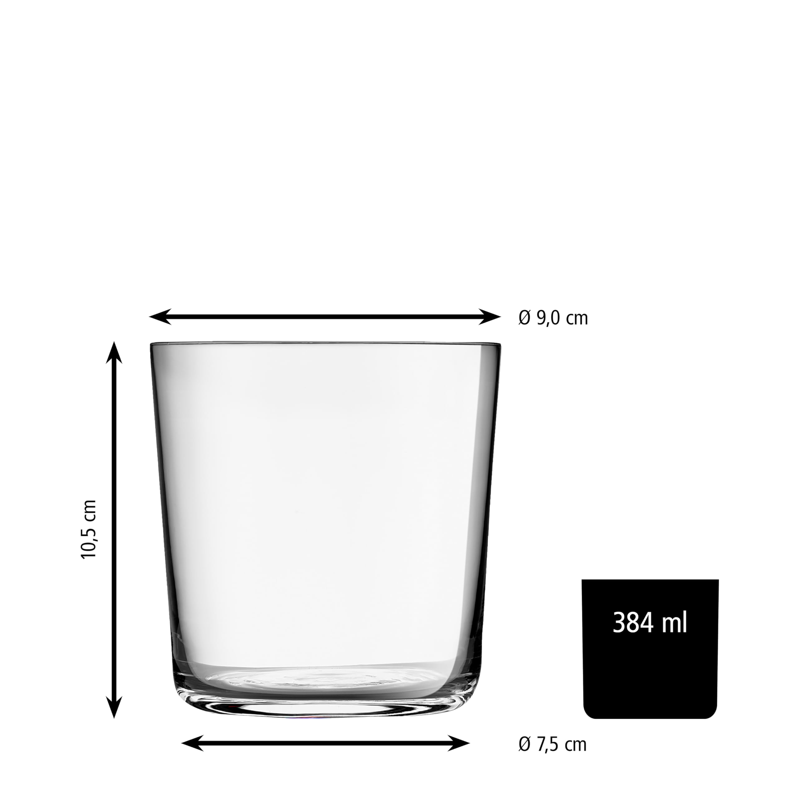 LIBBEY 70721 Trinkglas, D.O.F. "CIDRA", 384 ml, 12er Set