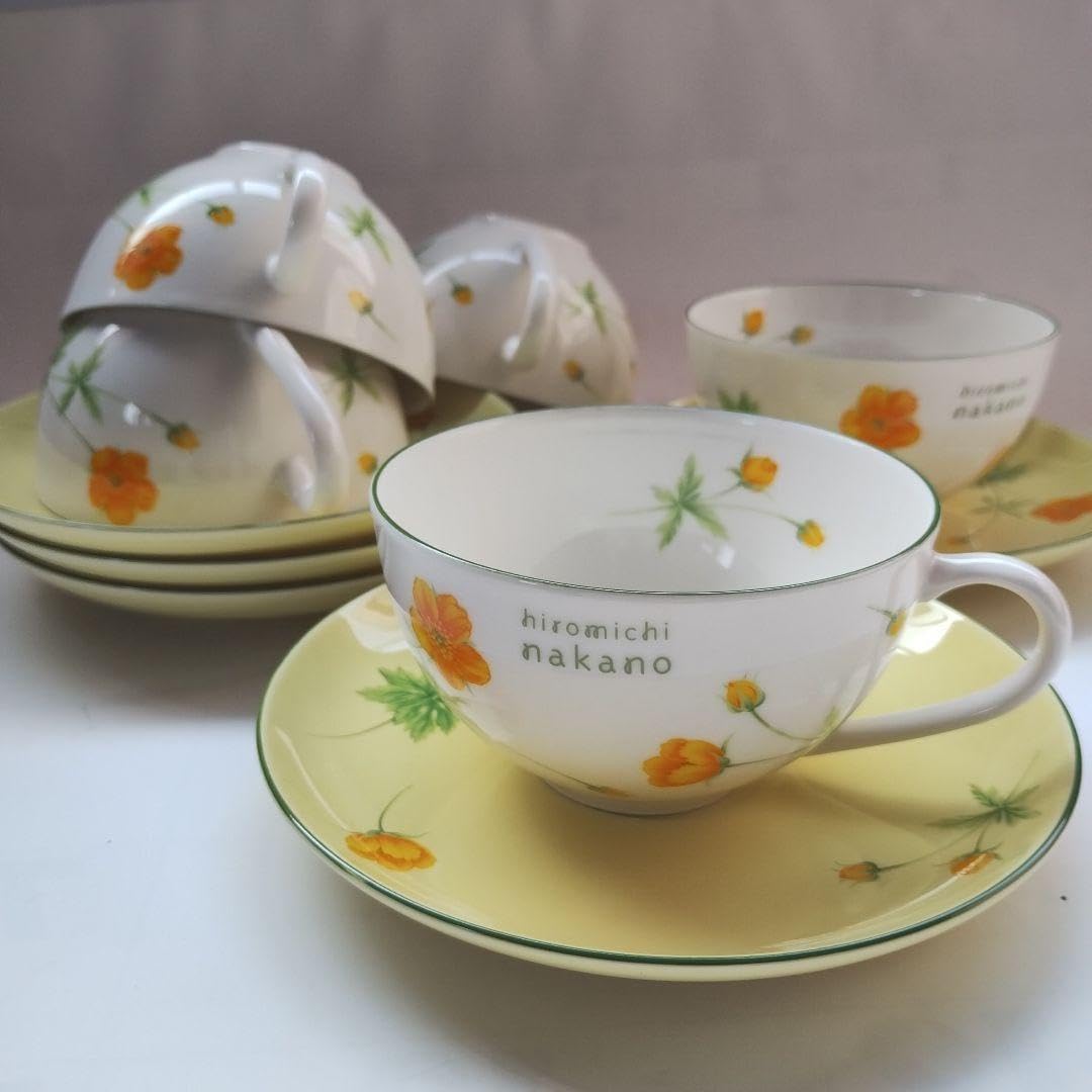 Amazon.co.jp: Hiromichinakano Tea Cup & Saucer Set of 5 : Home