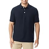 Unisex-Adult Sleeve Pique Polo Shirt (Standard & Husky)