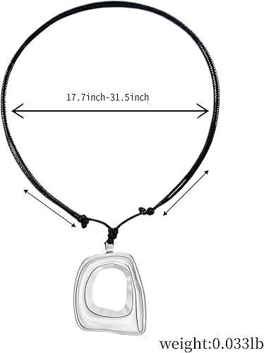 Miniatura 6 de Collares de cuerda boho para mujer, cruz plateadaespiralD negro, cordón de cuero, estilo bohemio, vaquera, vaquera, regalo de joyería