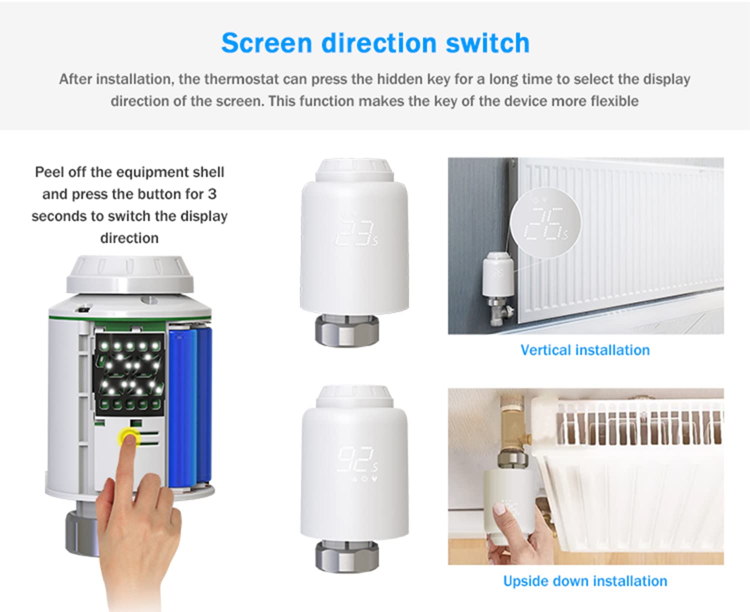 Termostato Intelligente WiFi per Riscaldamento - Controllo via App Tuya/Smart Life, Senza Hub, Programmazione a Risparmio Energetico, Compatibile con Alexa/Google