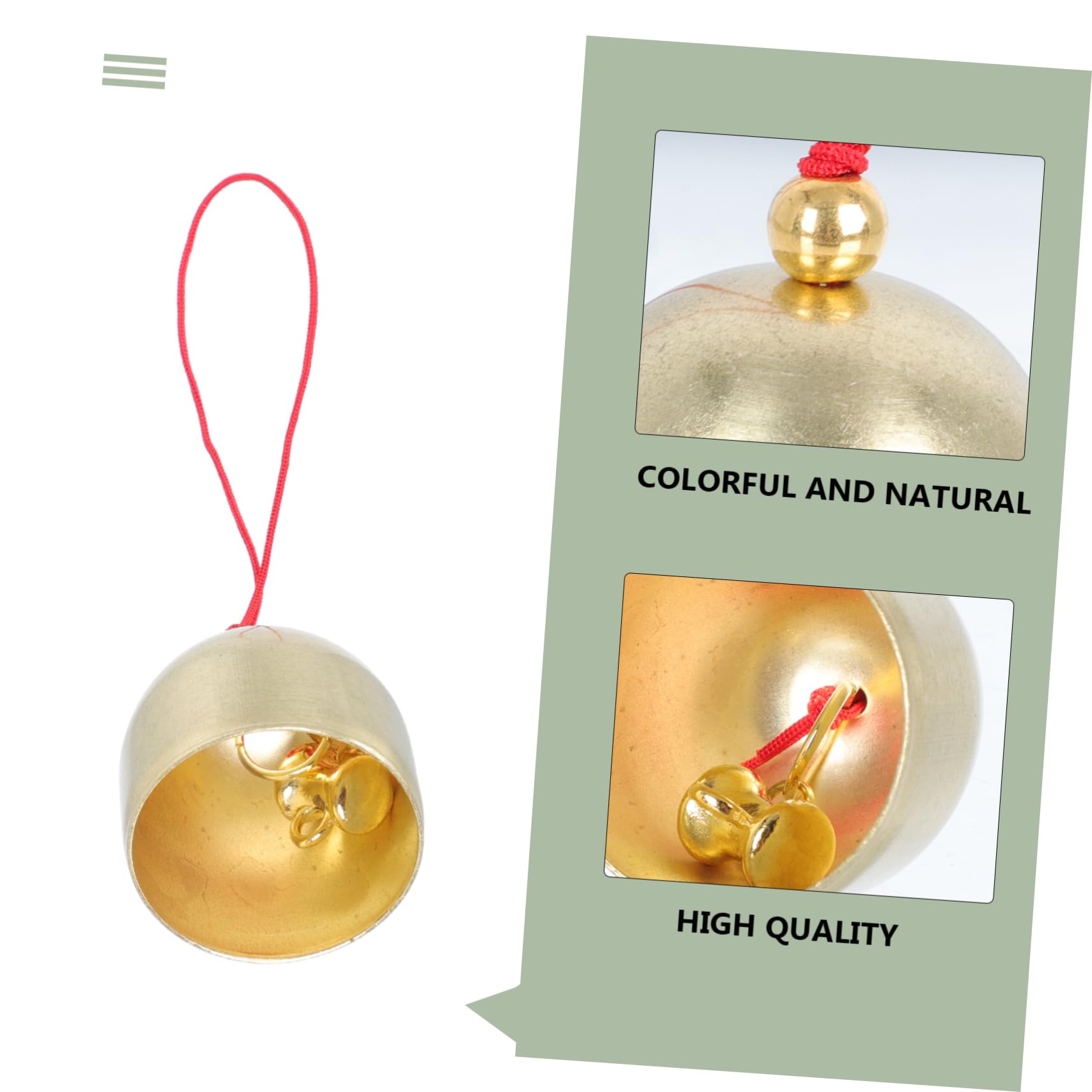 SUPVOX 3 Set La Campana Werchristmas Xmas Decorazioni Per Finestre Passamaneria Decorativa Fiocco Di Neve Carillon Campane Di Natale Ornamento Campana Fai Da Te Lega Golden 10 Pezzi * 3