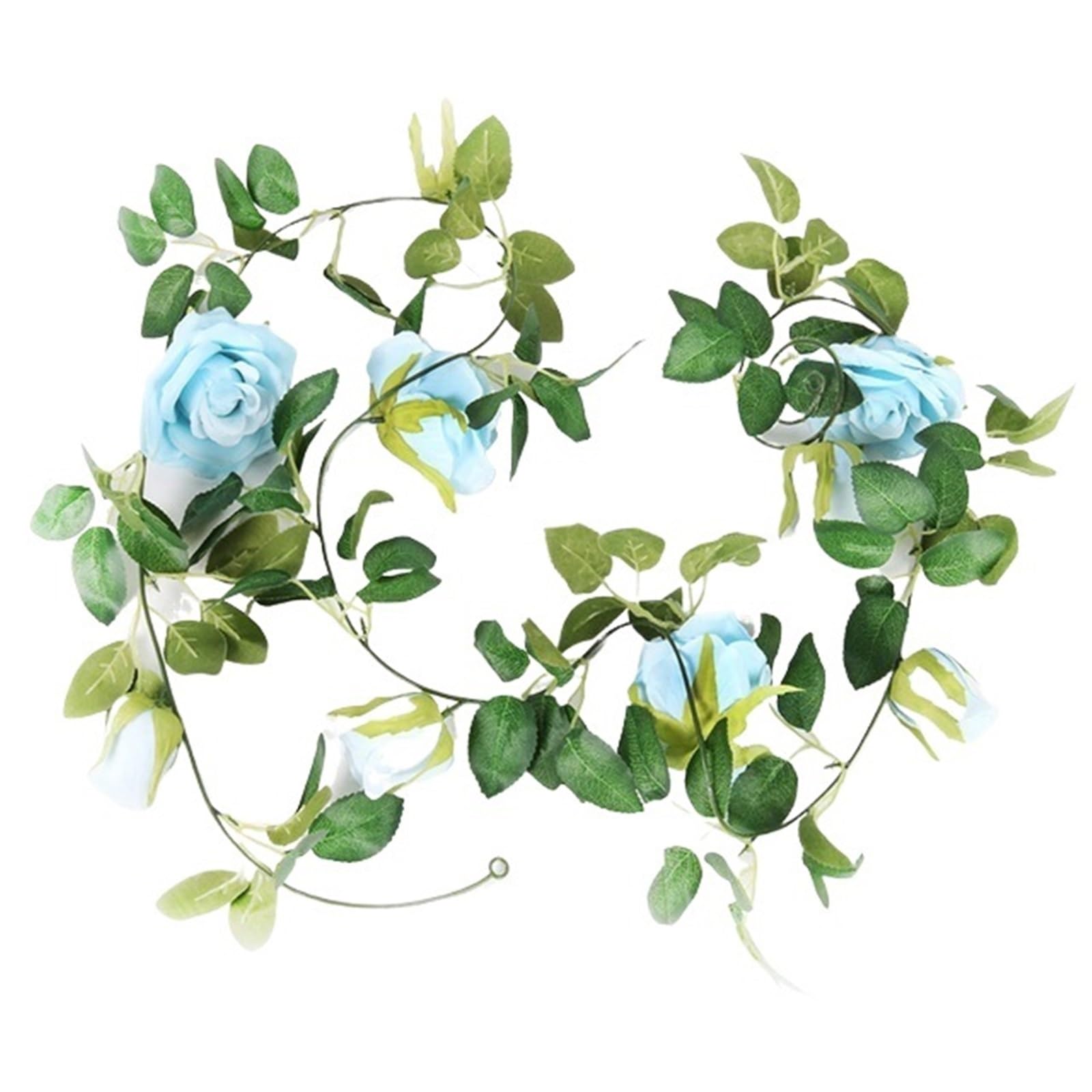LXLAEOANG Artificial Flowers 2m Wedding Decoration Table Artificial Rose Flower Vine Garland Fake Plant Foliage Hanging Rattan Decor Supplies