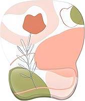 Vista 23 de EooCoo Alfombrilla ergonómica para mouse con soporte de muñeca, alfombrilla de mouse con reposamuñecas de espuma viscoelástica y base antideslizante