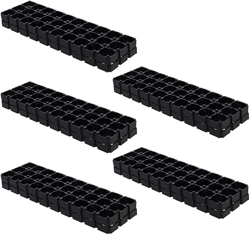 Miniatura 2 de Bettomshin 10 unids 3x10 espaciador de celdas 18650 batería de litio soporte de plástico soporte para batería DIY paquete de 0.728 in agujero