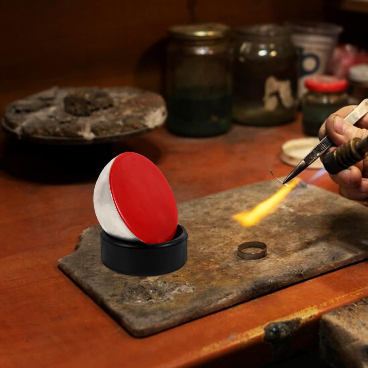 Mikikit Ensemble D'outils de Gravure de Bijoux en Acier Inoxydable Étau à Mouches 100mm pour Microsertissage Précis et Pavage la Fabrication de Bijoux