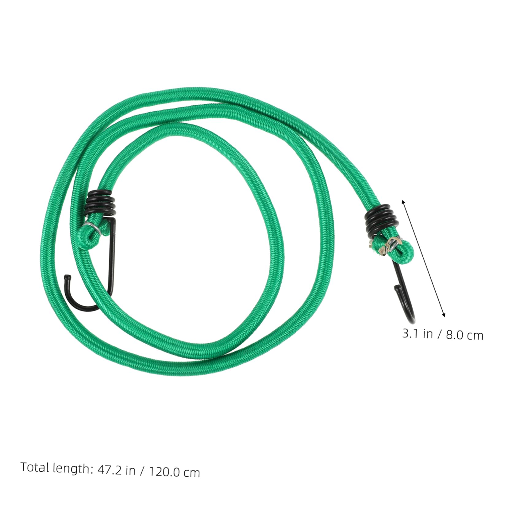 INOOMP 10pezzi Corda Elastica Multiuso per Esterni di Corda Elastica per Legare Borse da Campeggio con Ganci Fascia per Valigie e Tende