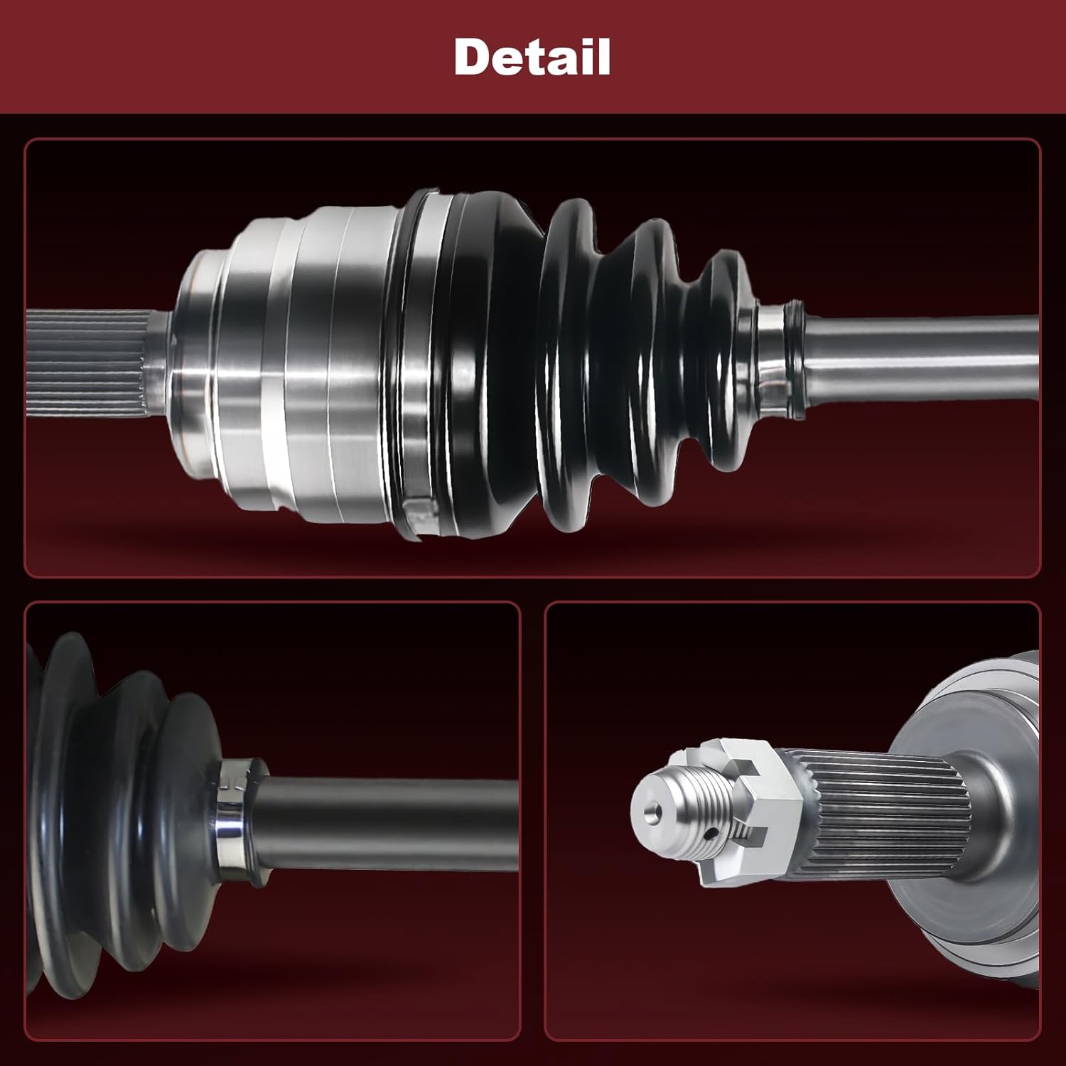 Anytek CV Axle Shaft Front Left & Right for Ford Expedition & F150 Heritage & F250 1997-2003 for Lincoln Navigator 1998-2002 Replace# F65Z3B436AA 66-2112 Passenger & Driver CV Axle Shaft Assembly