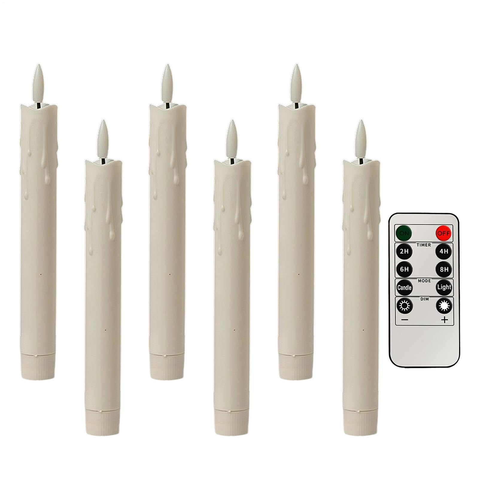 Velas de pilar parpadeante decorativas para bodas sofisticadas 8