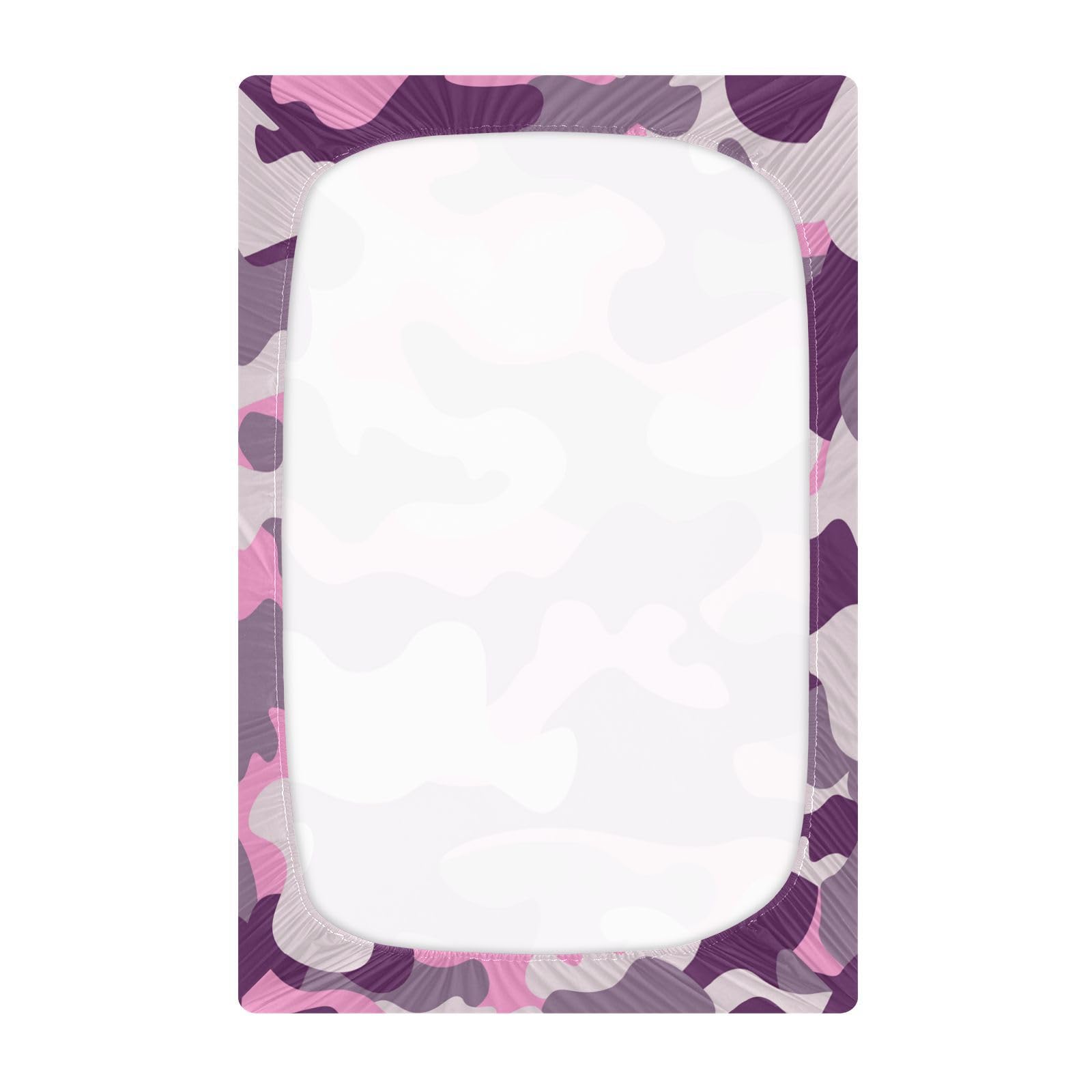 Nander Camo Crib Sheets for Boys or Girls, Fitted Crib Sheet for Standard Size Crib and Toddler Mattresses, Soft and Breathable Material 39×27×5inch