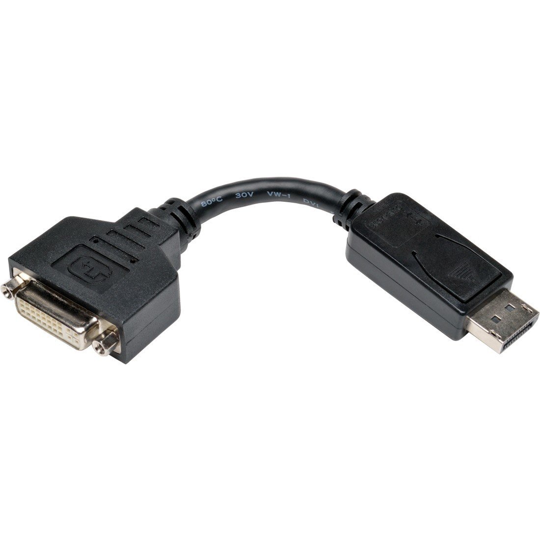 6in Displayport-Male To Dvi-I Female Adapter Cable