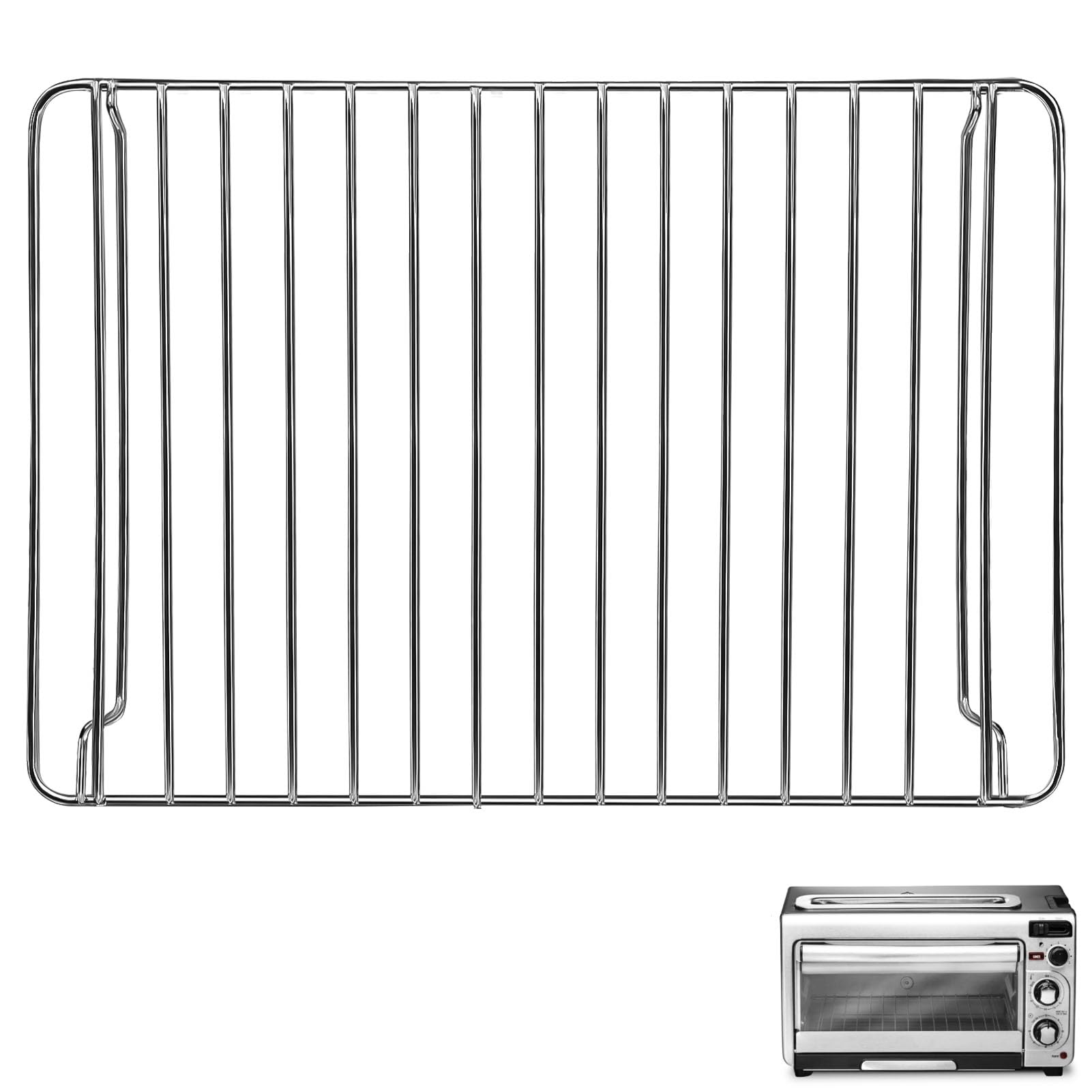 GCQFZ Countertop Toaster Oven Wire Rack for Hamilton Beach, 12.6×9 IN Stainless Steel Food Grade Toaster Oven Accessories Replacement Parts,