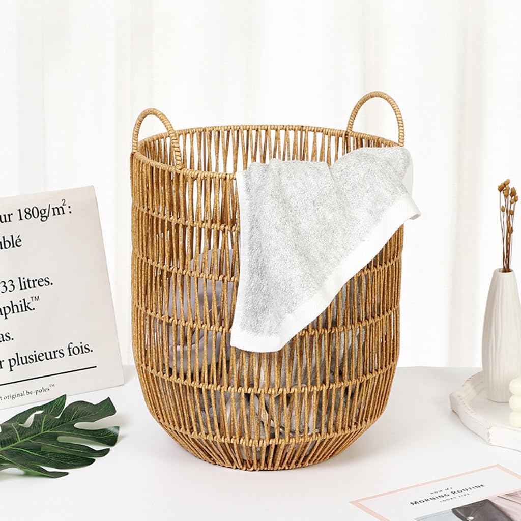 Round Dirty Clothes Basket Storage Basket,Clothes Storage Basket,Kitchen,Toys,Blanket Storage Basket,Living Room,Kitchen,Home Decoration