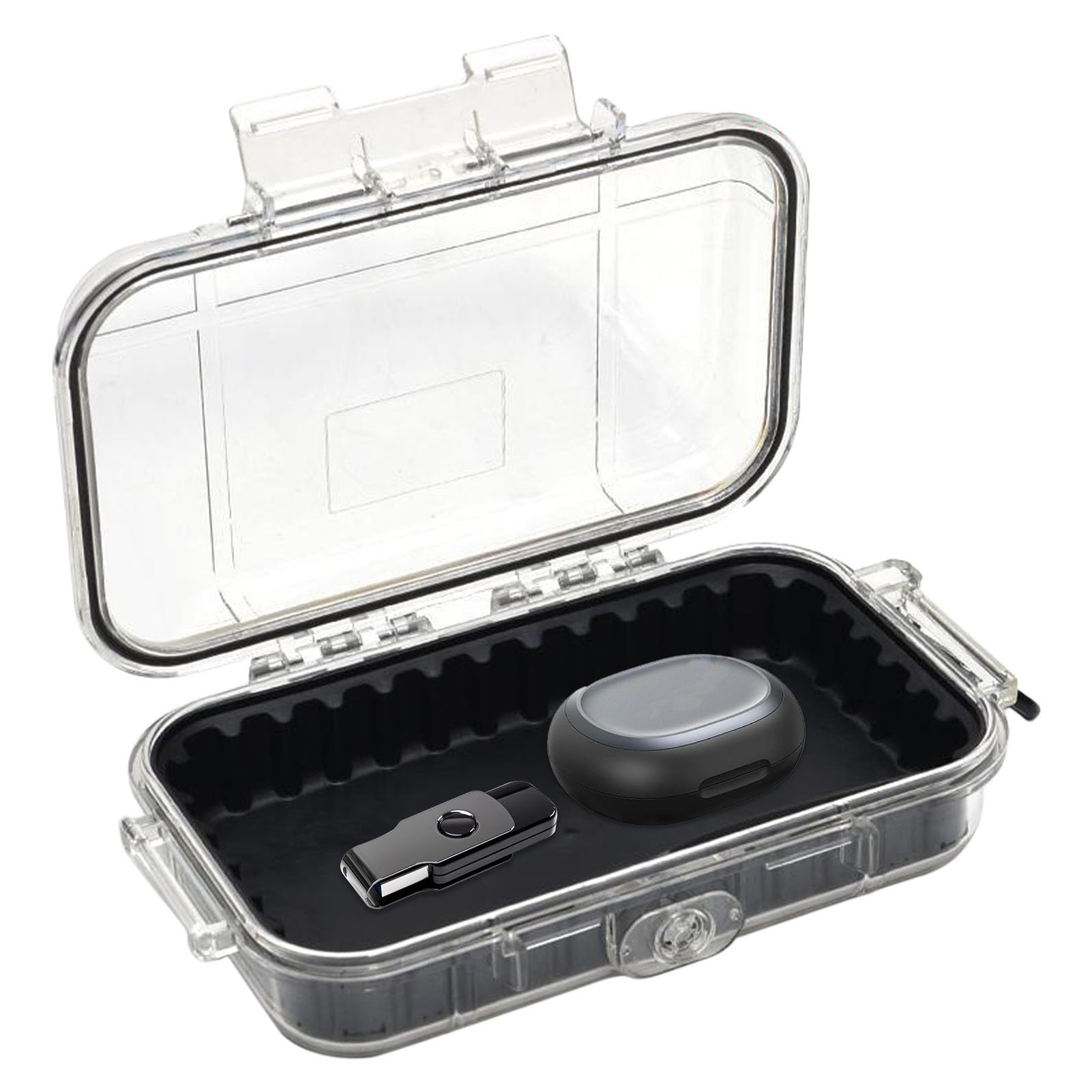 Amazon.co.jp: 防水保護ドライケース, 耐水・精密機器用カラビナ付  