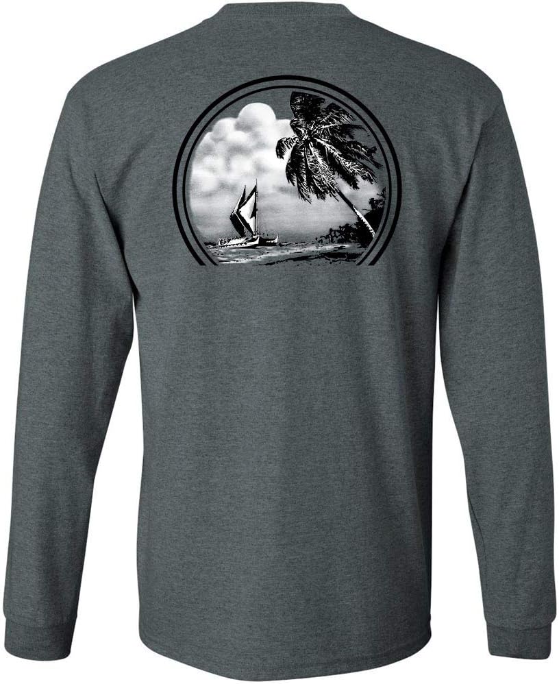 Koloa Surf Mens Hawaiian Boat Classic Logo Long Sleeve Tee in Reg, Big and Tall