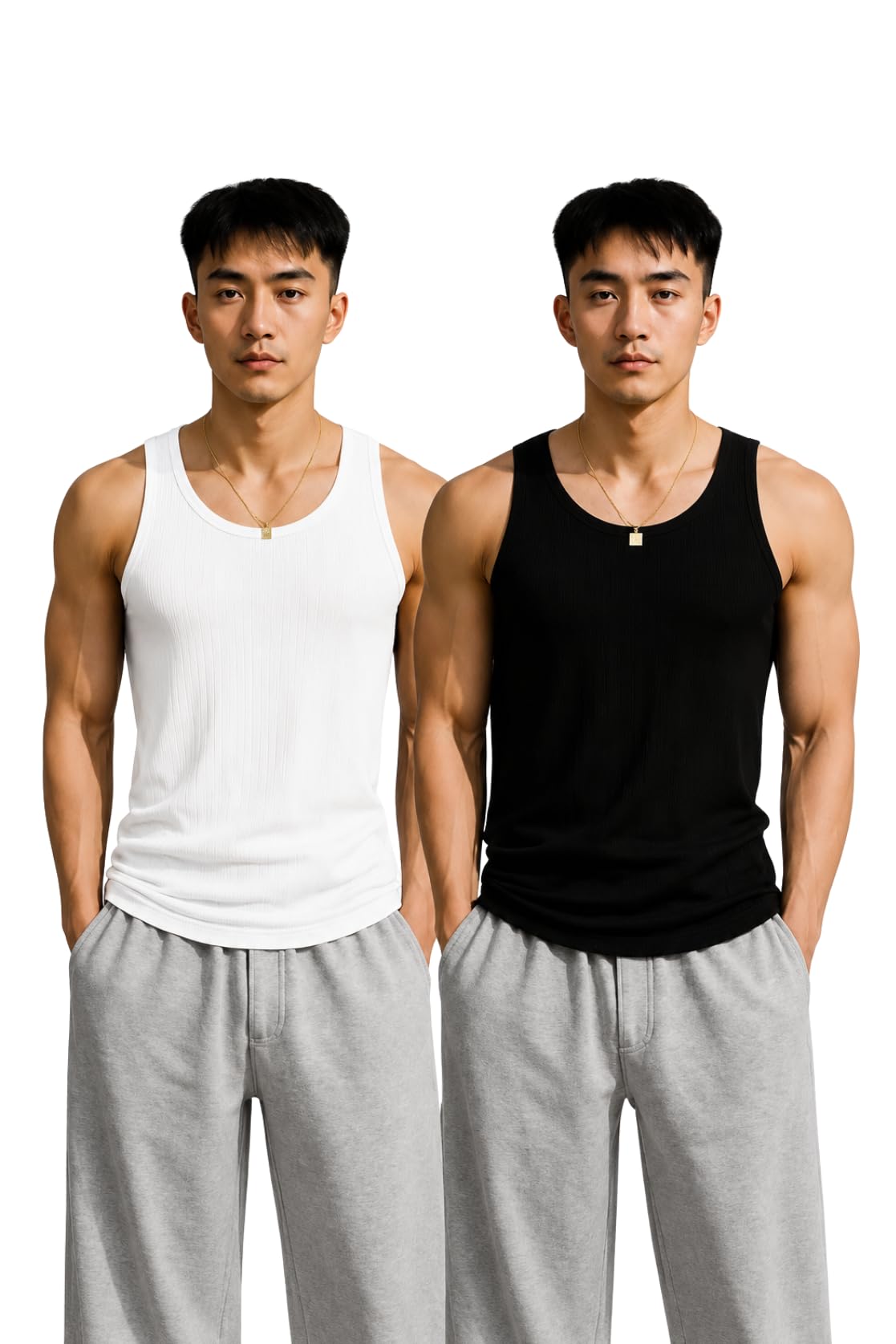 rockwell Men’s Premium Cotton Vest – Sleeveless Gym Undershirt | Breathable, Stretchable & Skin-Friendly Innerwear for Everyday Comfort| Pack of 2 | 401-picture-20