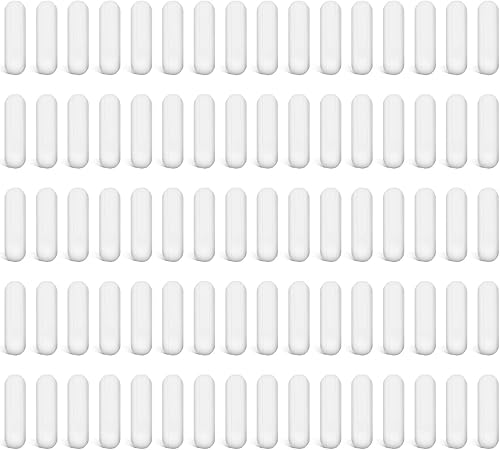 Barra agitadora magnética de PTFE, color blanco, barra de agitación magnética, barra de laboratorio, barra de placa de agitación, barra magnética de