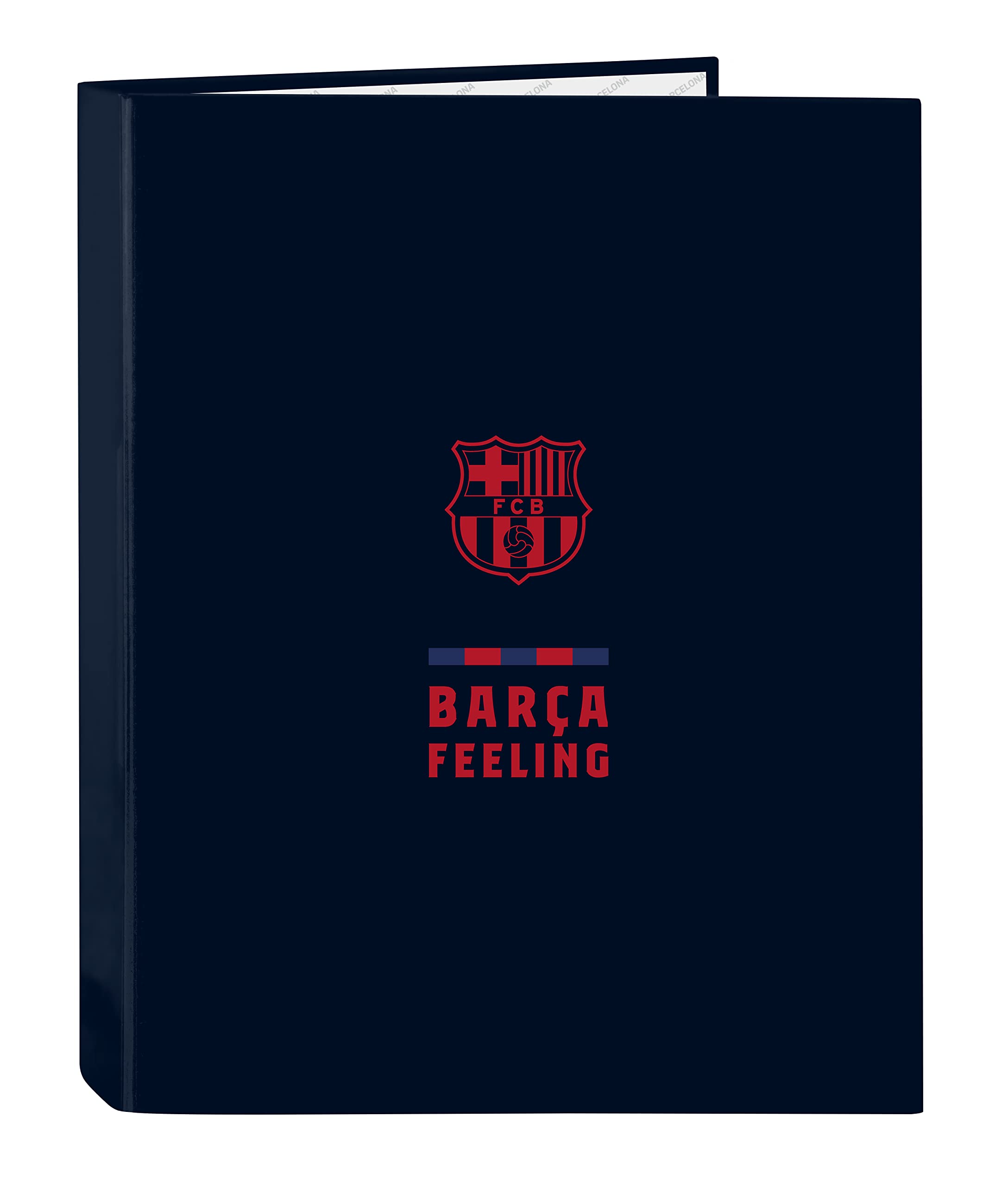 Classeur FC Barcelona 3ème Maillot - 4 Anneaux 26,5 X 33 Cm - Safta