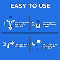 Vista 7 de Kit de resina epoxi, 2 galones, resina epoxi transparente, no amarillea, sin burbujas, autonivelante para moldes de bricolaje, joyería de madera