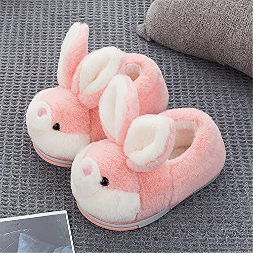 Women Cute Bunny Animals Slippers Interesting Comfortable Soft Plush Slippers Furry Winter Keep warm Man Home Slippers2
