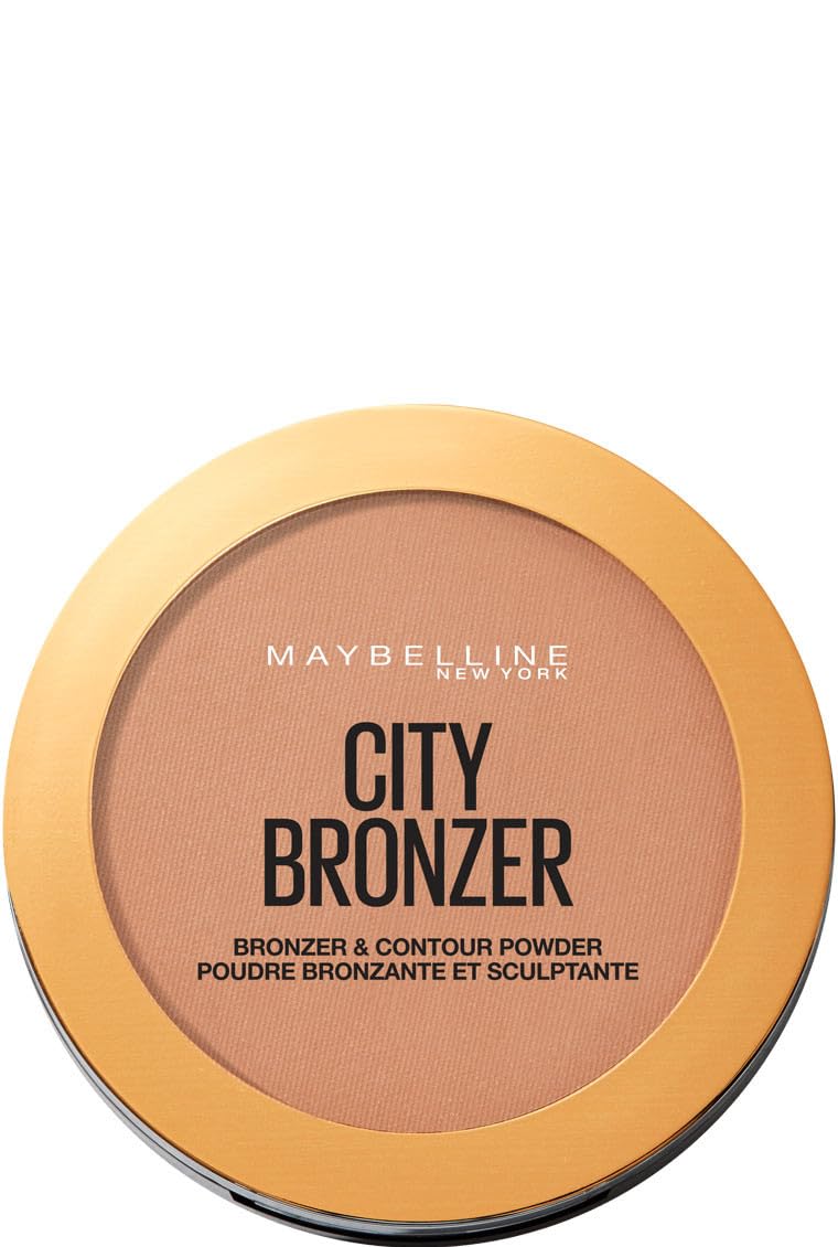 MAYBELLINE City Bronzer Matowy Proszek Bronzer do ciemnej skóry, 300 głęboko chłodny, 8 g (1 szt.)